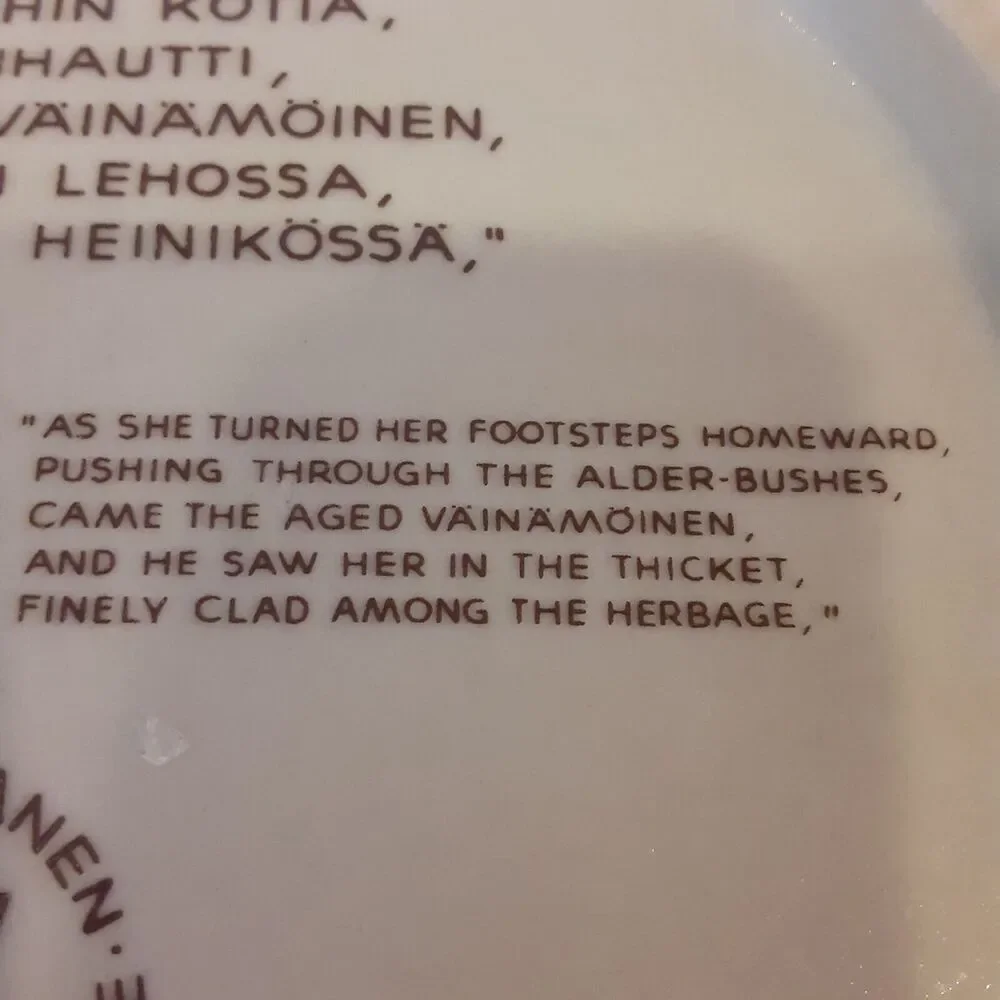 Arabia Finland 1977 Annual Stoneware Plate
